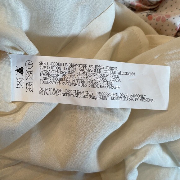 Capulet Revolve Josette Floral Ruffled Neckline Spaghetti Strap Dress Size Small - Picture 7 of 7